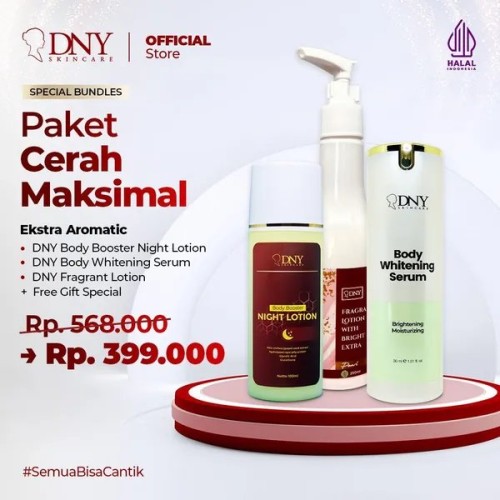 DNY Skincare Paket Cerah Maksimal - Ekstra Aromatic untuk kulit badan