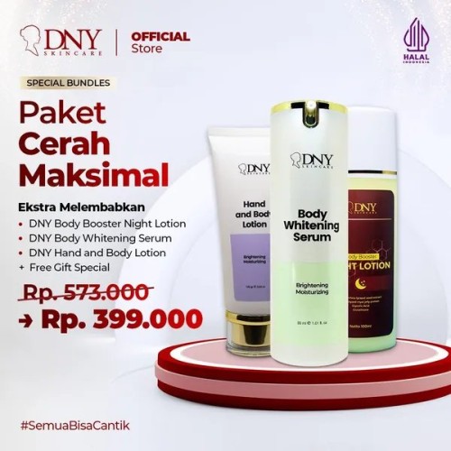 DNY Skincare Paket Cerah Maksimal - Ekstra Melembabkan Kulit Badan